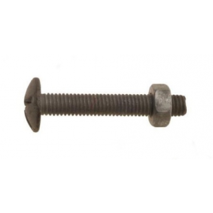 M6 x 12mm Galvanised Roofing Bolts & Nuts Bag of 100